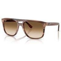 RAY BAN RB2213 142351 Havana Brown Gradient Unisex 58 mm Sunglasses