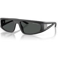 Armani Exchange AX 4159SU 838487 Matte Dark Grey Plastic Sunglasses Grey Lens