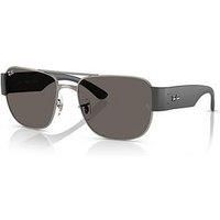 Ray-Ban Ray Ban 0Rb3756 Aviator Sunglasses-Dark Grey
