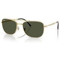 Ray-Ban Ray Ban 0Rb3755 Square Sunglasses-Gold