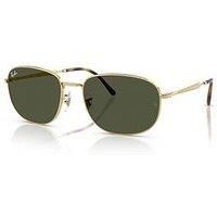 RAY BAN RB3754 001 31 Arista Gold Green Unisex 60 mm Sunglasses