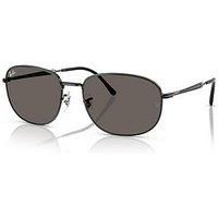 Ray-Ban Ray Ban 0Rb3754 Round Sunglasses-Black