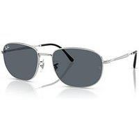 Ray-Ban Ray Ban 0Rb3754 Round Sunglasses-Silver