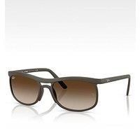 Ray-Ban Ray Ban 0Rb4452 Round Sunglasses-Brown
