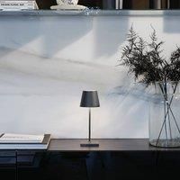 Zafferano Poldina mini battery table IP65 grey