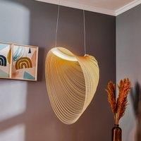 Luceplan Illan LED wooden hanging lamp dim 60 cm