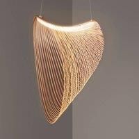 Luceplan Illan LED wooden hanging lamp 100 cm