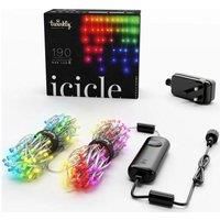 Twinkly 190 RGB LED App Controlled Smart Christmas Icicle Lights - Gen II
