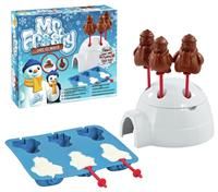 Mr Frosty Choc Ice Maker, Retro Plastic Snowman Shaped Toy Machine for Kids to Make Chocolate-covered Ice Cream Treats at Home