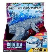 MonsterVerse King of the Monsters Official Giant Godzilla Roll N Battle Tail Attack Figure – 11-Inch Movie-Inspired Toy with Wheel-Activated Tail Movement – Action Figure for Kids & Collectors