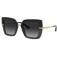 Dolce & Gabbana Sunglasses DG4373  32468G TOP BLACK TRANSPARENT gray Authentic