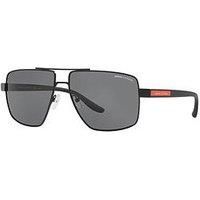 AX2037S ARMANI EXCHANGE SUNGLASSES MATTE BLACK | POLARIZED GREY 60-14-145 mm