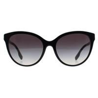 Burberry Sunglasses BE4365 Betty 3977/8G Black on Crystal TB Print Grey Gradient
