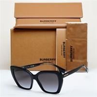 BURBERRY BE4366 39808G Black Grey Gradient 55 mm Women's Sunglasses