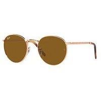 Ray-Ban Sunglasses rb3637 New Round 920233 Gold Brown Man Woman