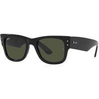 Ray-Ban RB 0840S Black/Green 51/21/145 Unisex Sunglasses