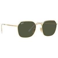 Ray Ban 3694 001/31 53 Jim Arista Sunglasses Green Sun Gold