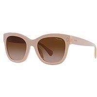 Ralph Oval Acetate Sunglasses - Beige