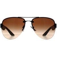 Prada Sport Sunglasses PS55YS 5AV02P Gunmetal Brown Gradient