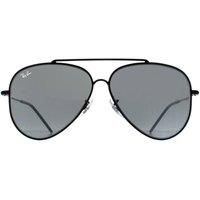 Ray Ban Aviator Reverse Black/Silver Mirror Sunglasses 0RB0101S 002/GS 59MM