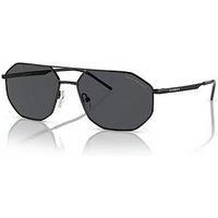 Emporio Armani 0Ea2147 Round Sunglasses-Black