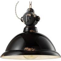 Ferroluce C1710 hanging light made of ceramic, black