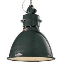 C1750 hanging light with ceramic lampshade black