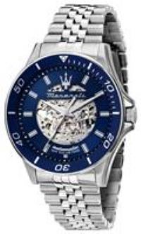 Maserati Men/'s Watch, Automatic, Analog, Steel Band, Sfida Collection - R8823140011