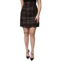 Tweed Mini Skirt High Waist Plaid Wo - Multicolor Shirts