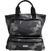 Double Compartt Camo Tote - Gray Tote Bags
