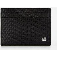Armani Exchange Men/'s Debossed Case Travel Accessory-Envelope Card Holder, Nero-Black, S