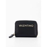 VALENTINO Divina Coin Purse Black/Gold, Black/Gold, Handbags