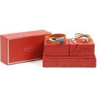 Tod's  Love You Leather Bracelet  -  Keychains  - Orange -Size L