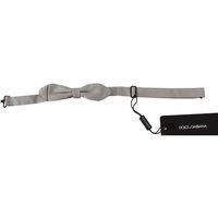 Grey Bow Tie Adjustable Neck Strap Men - Gray