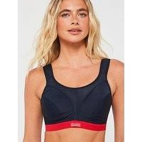 Champion Women/'s Shock Absorber SN109 Active D+ Classic Bra, Dark Blue/Red, 36F