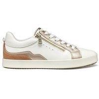 Geox Women/'s D BLOMIEE J Sneaker, Optic White/Nude, 5 UK