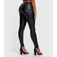 FREDDY - Wr.up® Superskinny Push Up Eco-Friendly Faux Leather Trousers, Black, Extra Small