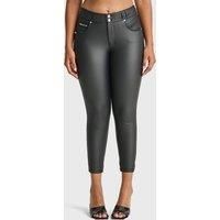 N.O.W Faux Leather High Waisted 7/8 Length Trousers