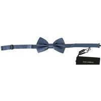 Blue Silk Bow Tie Men