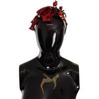 Dolce & Gabbana Crystal Bow Diadem Headband  -  Headbands  - Red -Size One Size