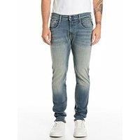REPLAY Adult M914 Anbass Hyperflex Jeans, Medium Blue 009-5, 30W / 32L