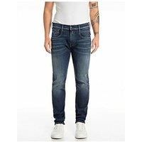 REPLAY Adult M914 Anbass Hyperflex Jeans, Dark Blue 007-5, 36W / 32L