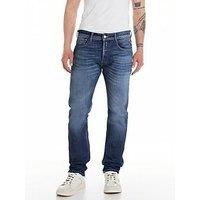 Replay Men/'s Rocco Jeans, 007 Dark Blue, 32 W/32 L