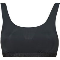 Emporio Armani  ALL OVER LOGO MESH BRALETTE  women's Sports bras in Black