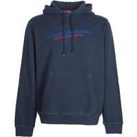 Industry Denim Division Logo Navy Blue Hoodie