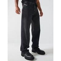 Diesel D-Macro Baggy Loose Fit Jeans - Black