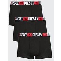 Diesel Men's 3 Pack Damien Trunks, Black