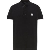 Diesel T-Harry Black Zip Closure Polo Shirt