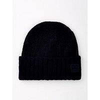Armani Exchange Logo Beanie Hat - Navy