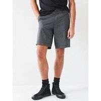 Armani Exchange Micro Print Cotton Twill Shorts - Navy